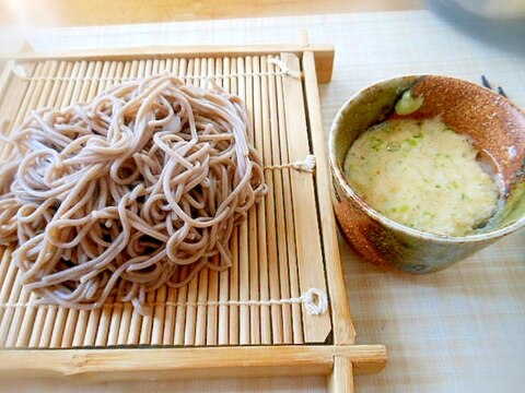 ☆長芋＋あおさ海苔+卵のつけ蕎麦☆